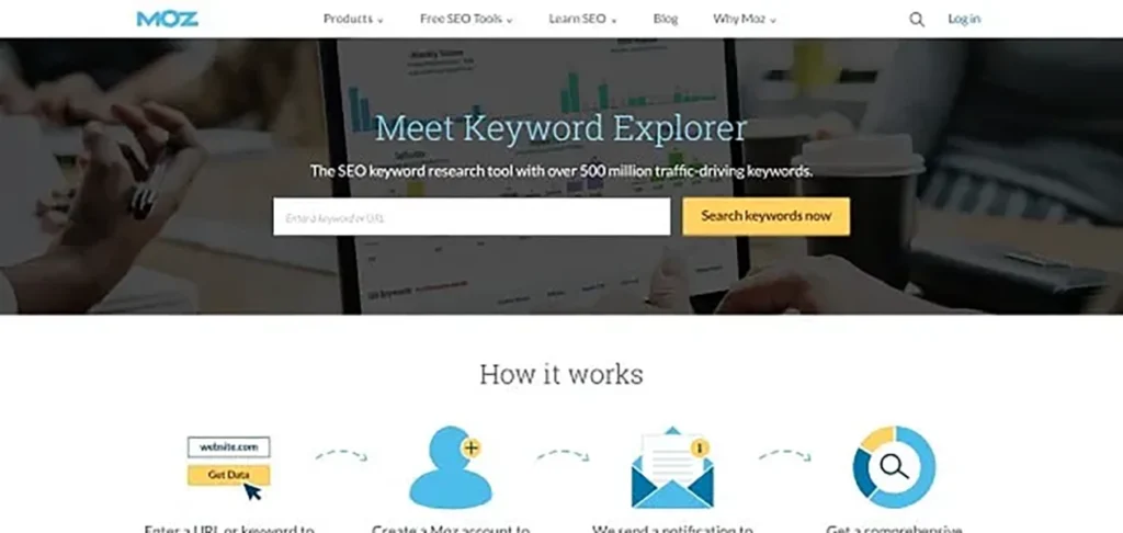 Moz Keyword Explorer theo dõi xếp hạng từ khóa trên Google